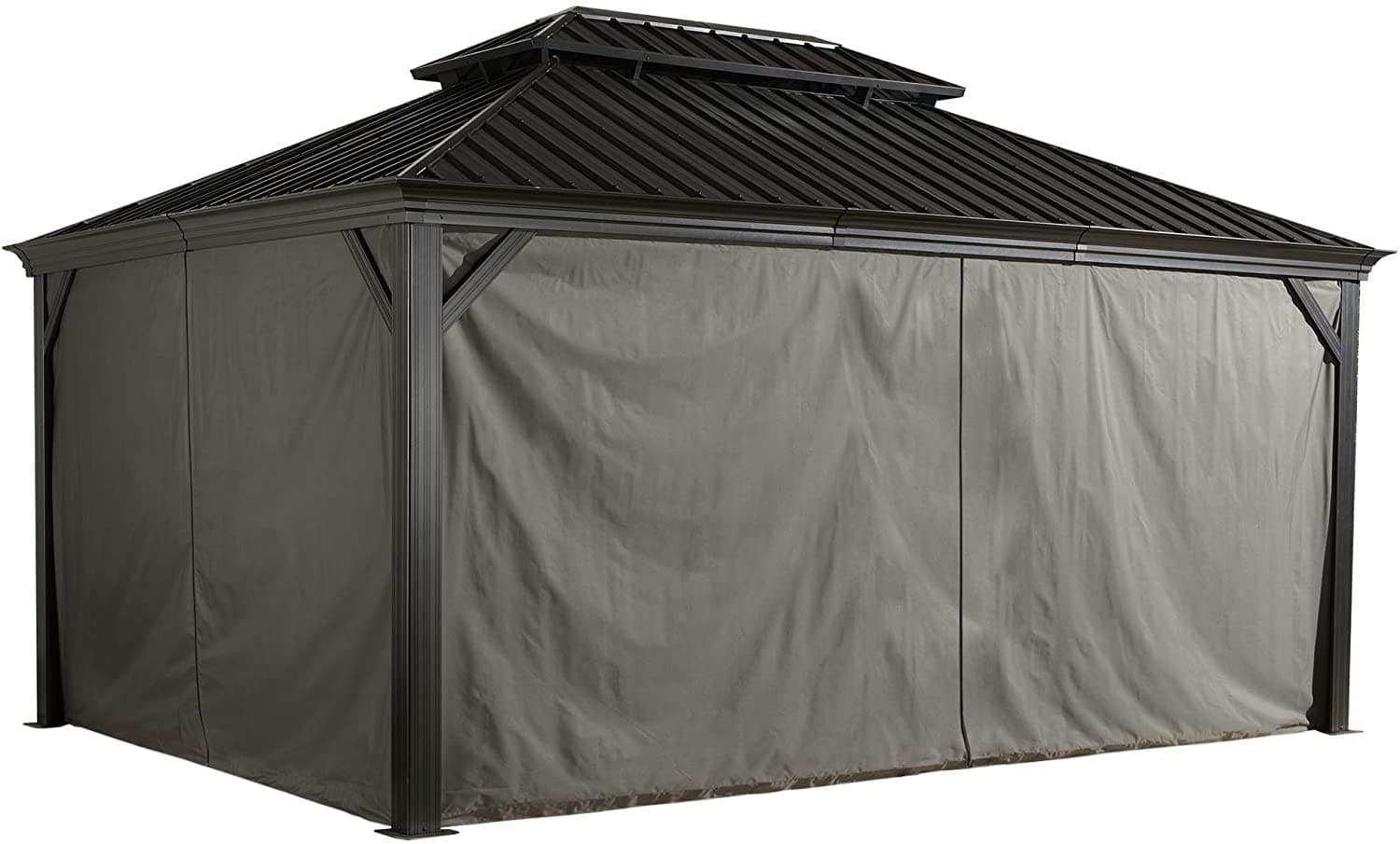 Sojag Set of 4 Curtains for Monaco/Messina/Mykonos Outdoor Gazebo's Blowout - Senior.com Gazebo Covers
